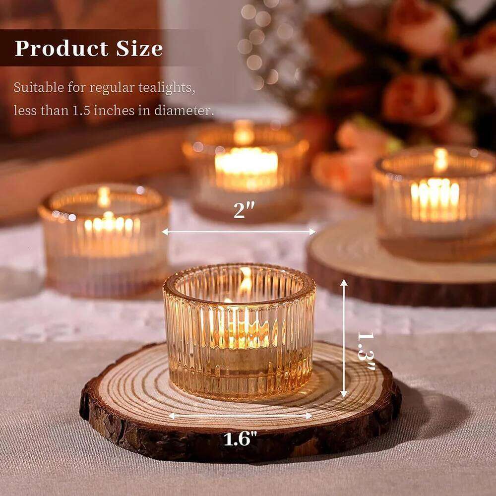 Tealight Gold Holders,Votive Tea Light Candle Holder Glass for Centerpieces Wedding Table Decor,Party Supplies,Home Decor XJ260305