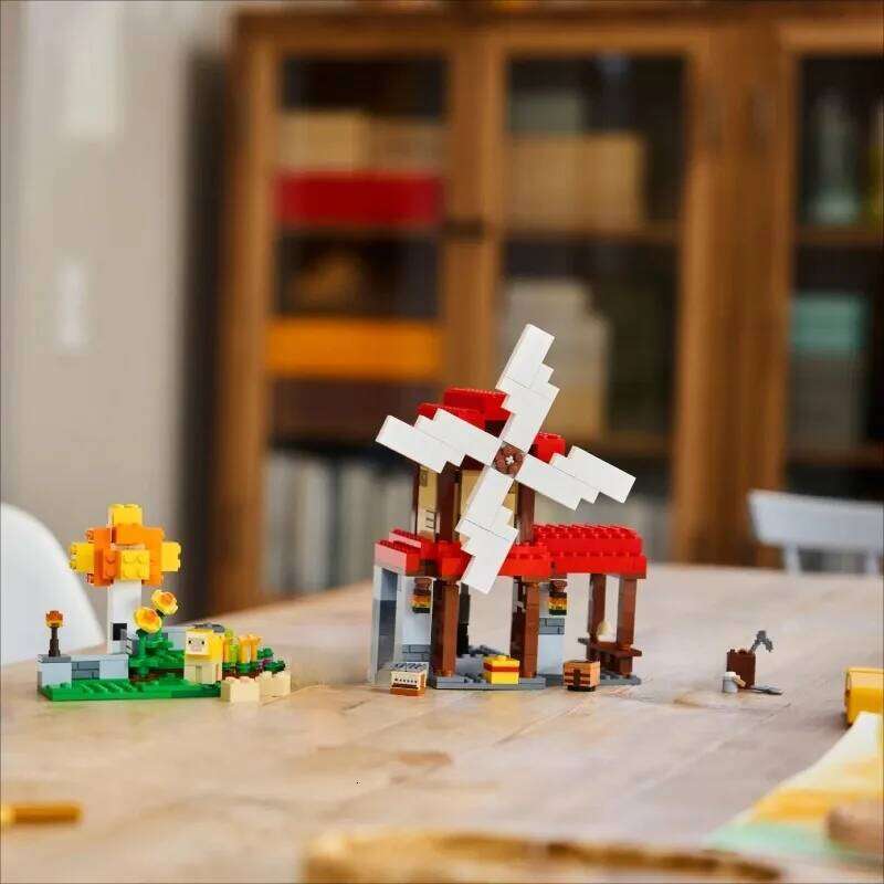 462PCS Creative The Windmill Farm Building Blocks With 3 Figures Assemble Bricks Toy Gift For Children Kids Adult Z260305