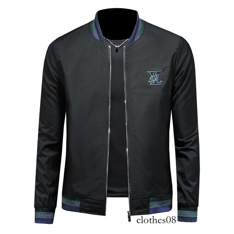 European Collection 2026 Spring New Men's 3D Embroidered Jacket with Baseball Collar, High-Quality Patchwork Coat, Trendy