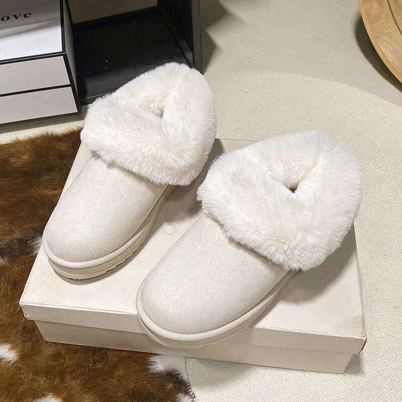 2025 Winter New Women's Snow Boots Round Head Short Tube Thick Bottom Fashionable Multi functional Anti slip Warm Cotton Shoes
