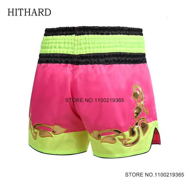 Panties Muay Thai Boxing Shorts Womens Men Kids Satin Gym Sports Martial Arts MMA Workout Clothing Thai Boxing Kickboxing Pants X260306