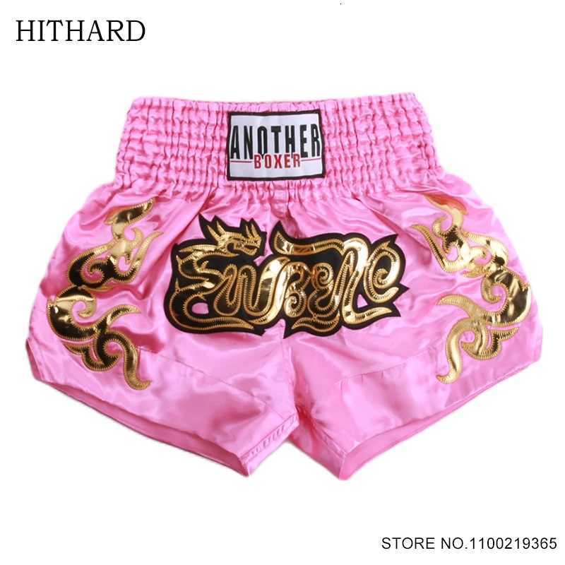 Short Muay Thai Man Boxing Shorts Child Women Satin Martial Arts MMA Training Clothing Gym Cage Fight Grappling Kickboxing Pants X260306