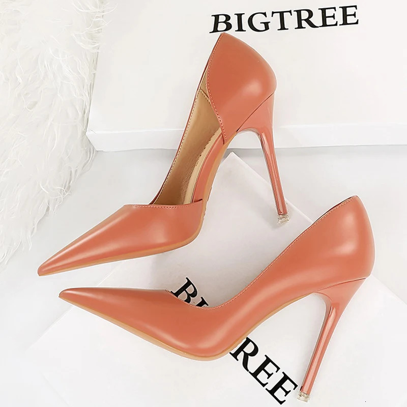 BIGTREE Shoes Black Women Pumps Quality Leather Women Shoes High Heels Fashion Wedding Shoes Stiletto Luxurious Elegant Pumps 260306