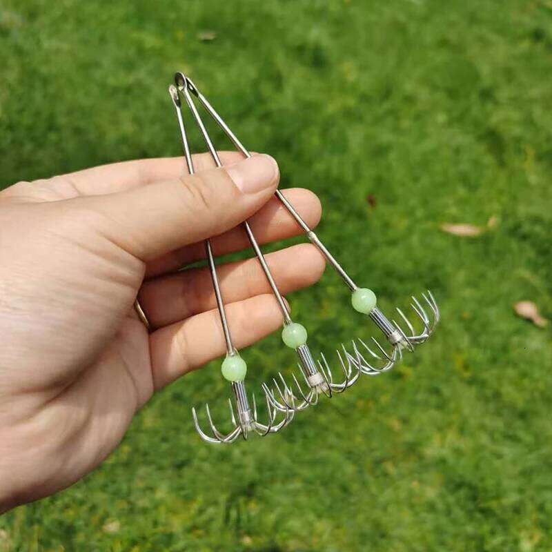 Stainless Steel Double Layers Umbrella Hook Squid Octopus Fishing Jig Hooks S260305