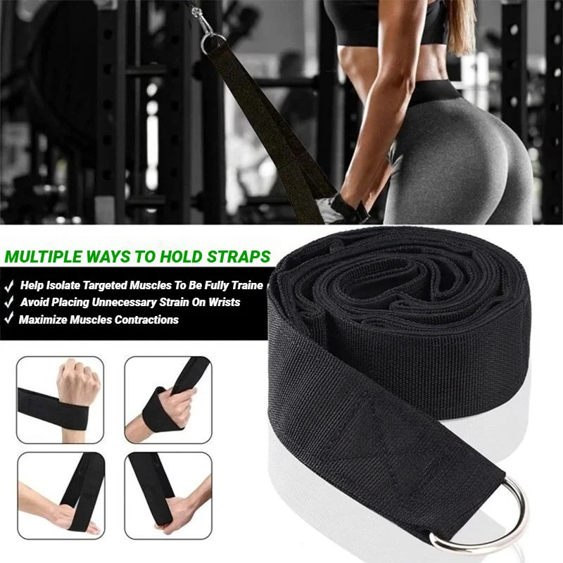 Fitness Tricep Rope Pull Down Workout Cable Attachment Strength Biceps Triceps Training Double Ended Tension Webbing 260303