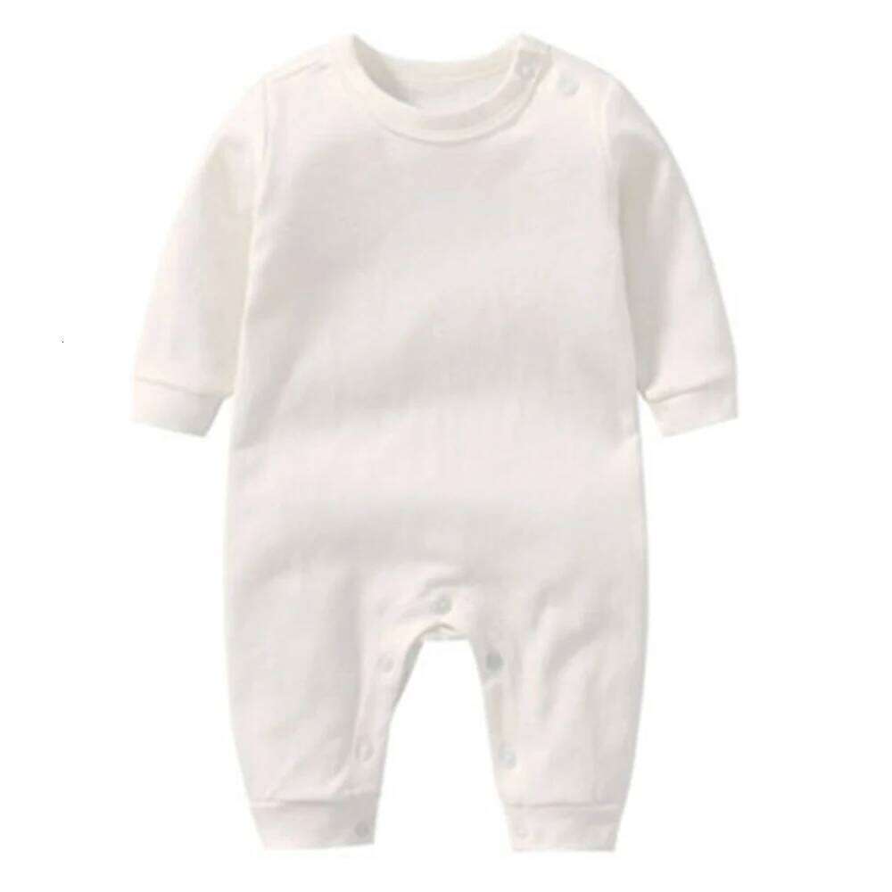 Christmas Baby Romper Long Sleeve Cotton Solid Color Spring Autumn Newborn Jumpsuit Unisex Infant Clothes For Boys Girls Z260306