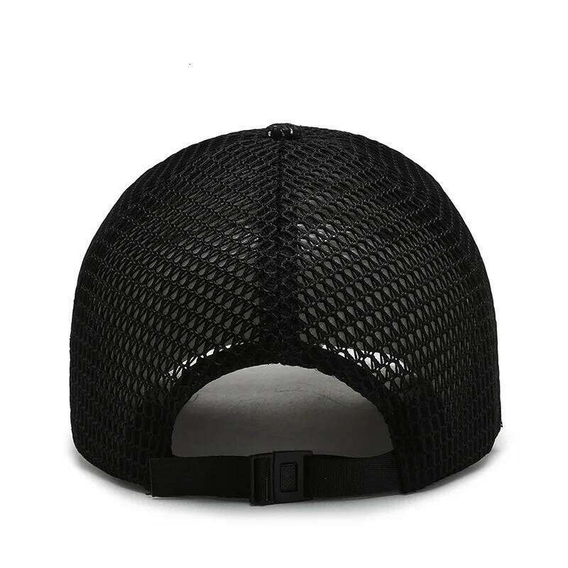 Men'S New Fashion Baseball Summer Breathable Full Net Shade Fishing Outdoor Leisure Sports Cap Y260304