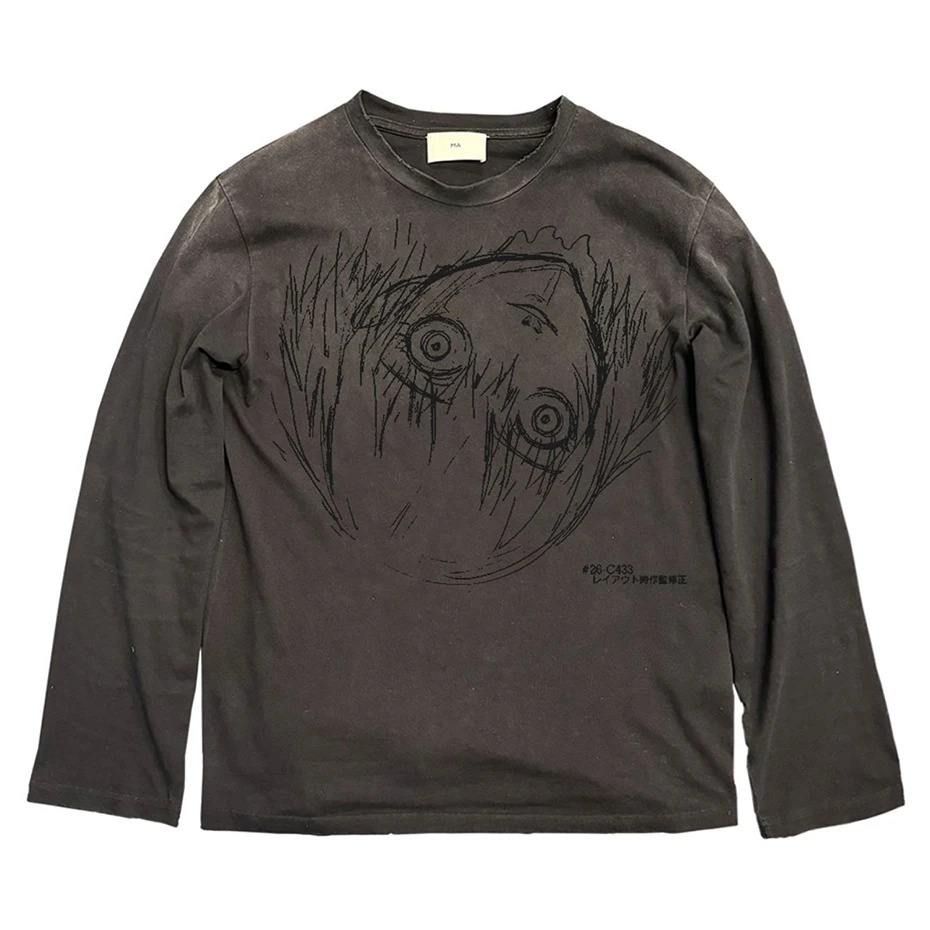 Anime Graphic Vintage T Shirts Y2K Harajuku Oversized Tee Tops Punk Gothic Tshirt Streetwear Hip Hop T-shirts Unisex 260303