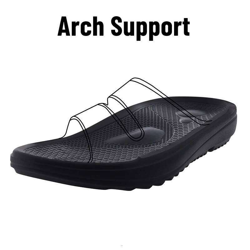 Litfun New Summer Sandals For Women Fashion Beach Flip Flops Female Unisex House Slippers Arch Support Design Bathroom Slides