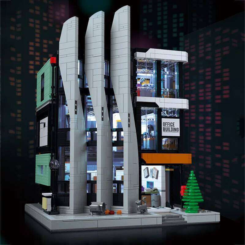 MOC-129253 Creative The Office 'Boss on top' Modular City Architecture Building Blocks Model Street View Bricks Set Kid Toy Gift Z260306