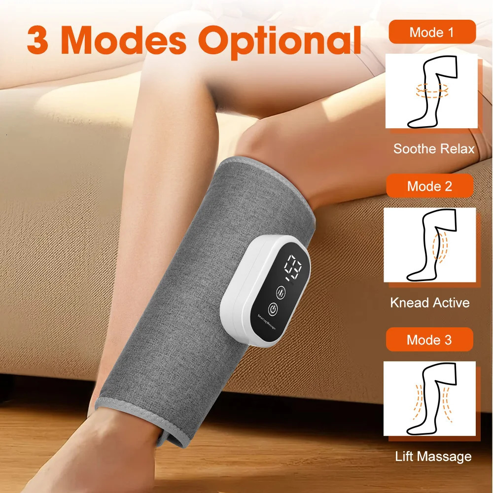 Air Pressure Calf Massager 3 Modes Electric Airbag Compression Leg Massager Calf Foot Massager Muscle Relax Blood Circulation 260304