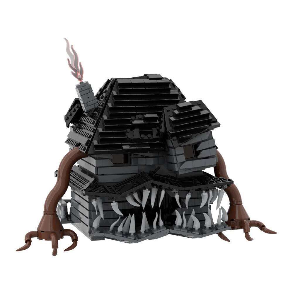 MOC Horror Monster House Building Blocks Model Haunted Hous Architecture Creativity Bricks DIY Assemble Toys Kids Halloween Gift Z260306