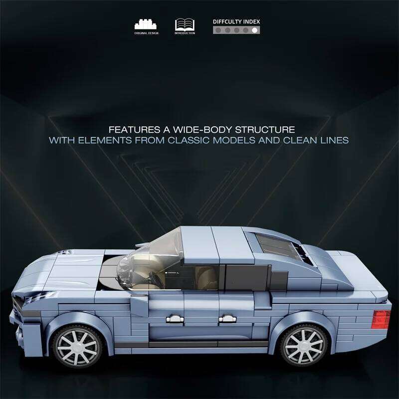 318pcs 911 GT3 Car Building Blocks 817 MOC Bricks High Tech Ideas Toy Kit Collection DIY Gift Kids Adults Z260305