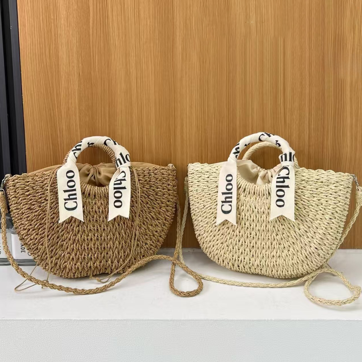 Designer Bag Beach Women Bag Straw Woven Shoulder Bag Rattan Handbag Lady Large Capacity Shopping Bag Retro Basket Versatile Commuting Vacation Handmade 101