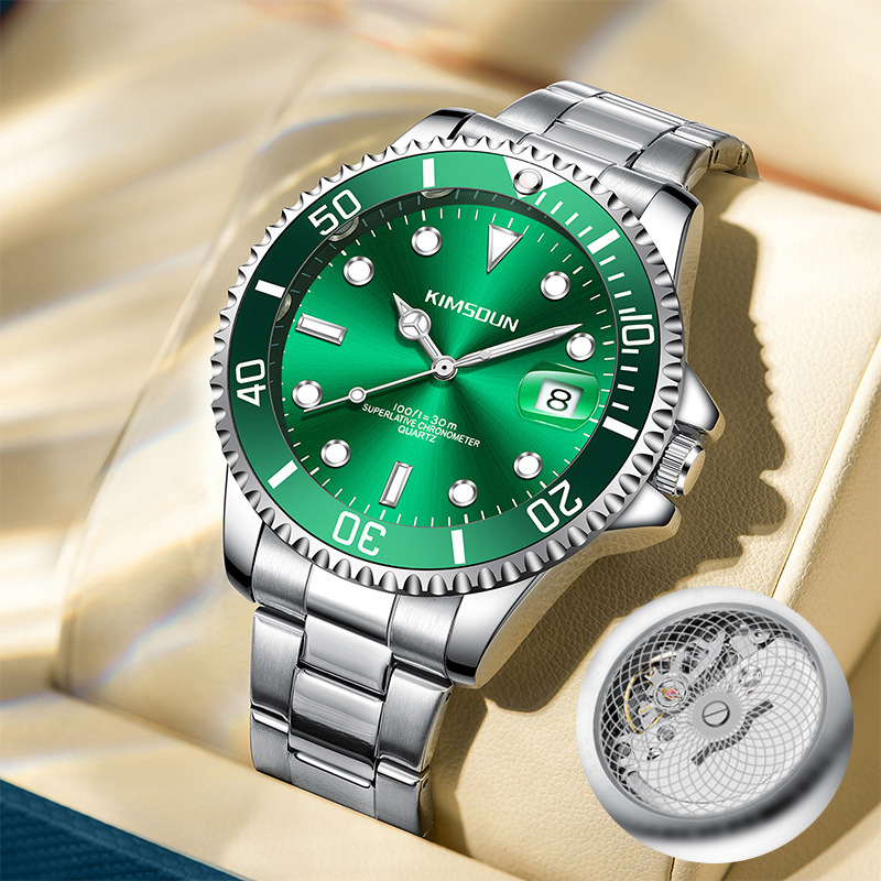 Designer Men's Watch Fashion Casual Style Waterproof Luminous Quartz Wristwatch Stainless Steel Band Male Clock Relogio Masculino