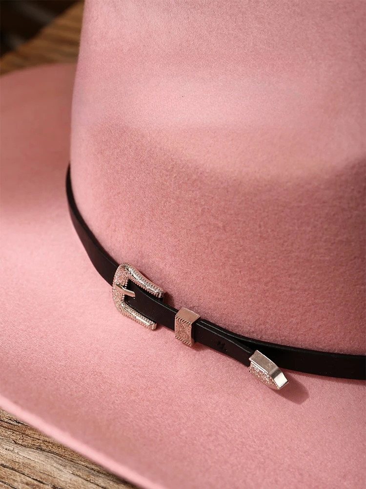 USPOP 100 Wool Cowboy Hat for Men and Women Unisex Vintage Premium Felt Hat with Buckle Band 27 Colors 4 Sizes SXL 260228