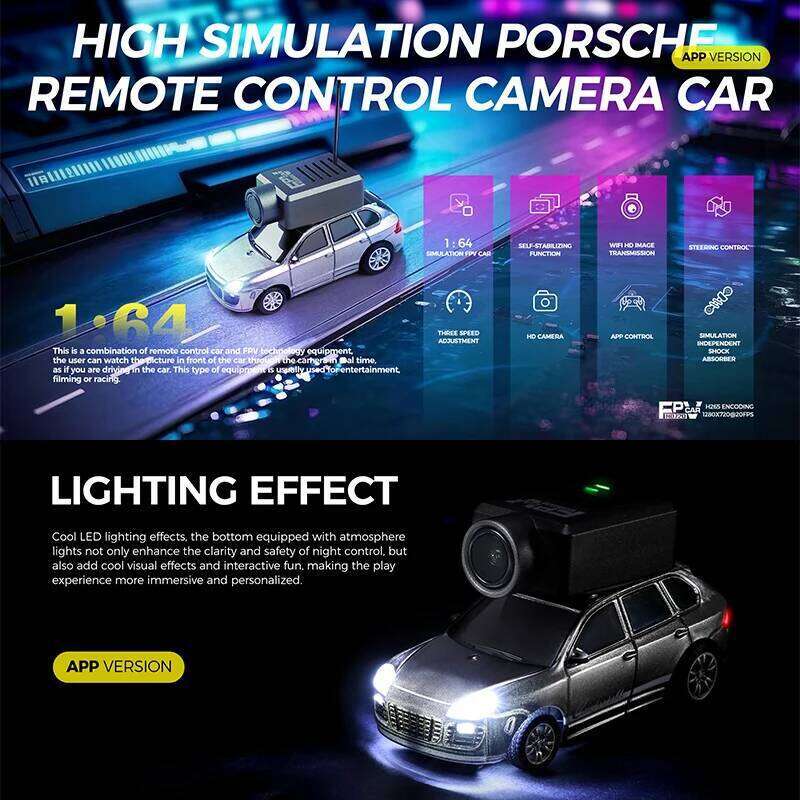 WLtoys 6401 1/64 Mini RC Car With Wifi APP Control,720P FPV Camera,Full Scale Built In Gyroscope VR Videography Toys for Kids C260305