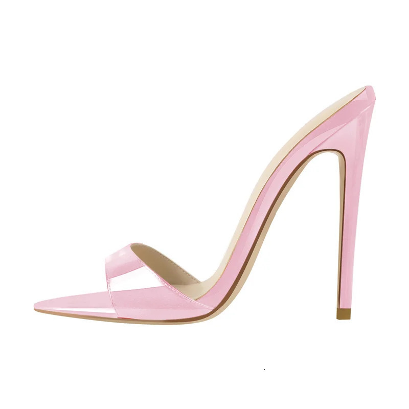Onlymaker Women Peep Toe Mules Gold Slip On Thin High Sandals Big Size Classic Fashion Lady Sandals 260306
