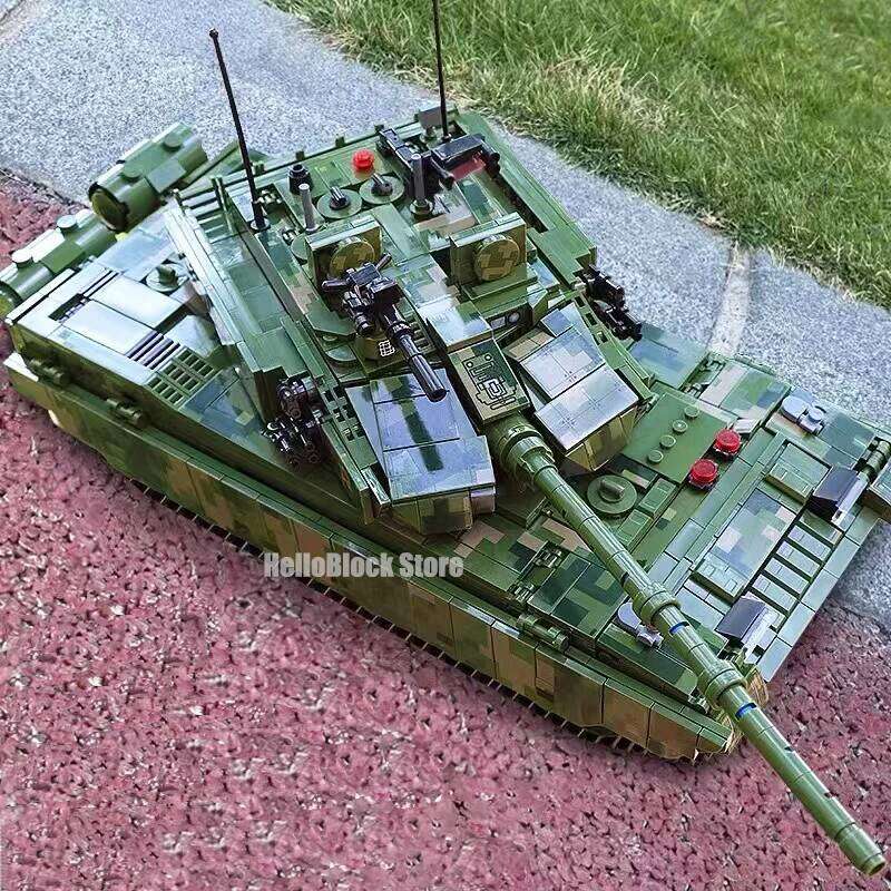 Military RC 99A Main Battle Building Blocks M1A2 Leopard 2 Tank Bricks Model WW2 Soldier Toys For Kid MOC Z260306