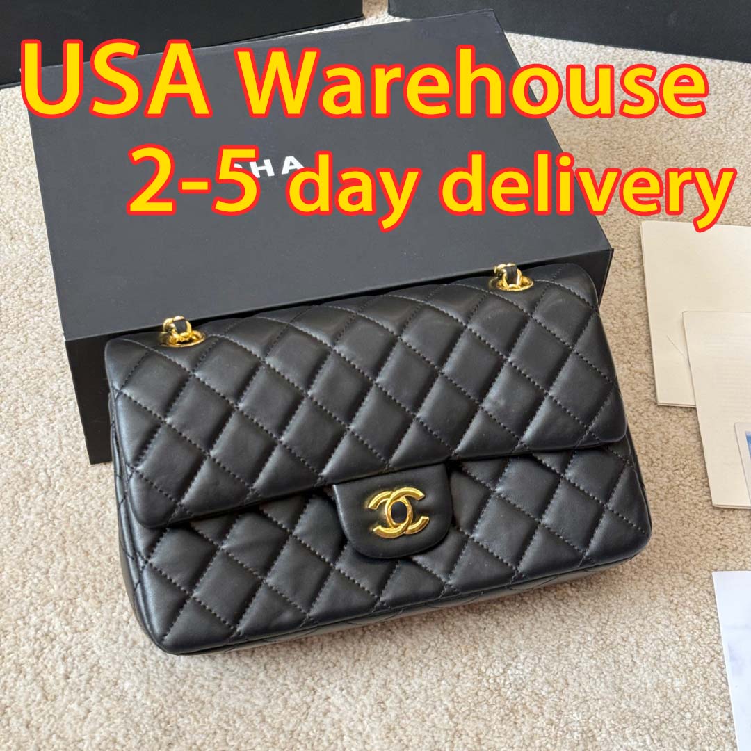 High Quality Designer Bag Shoulder Ladies Fashion Gold Clasp Chain Shoulder Embossed Cowhide Caviar Flap Wallet Designer Crossbody Bag Medium Luxury Bags 5S