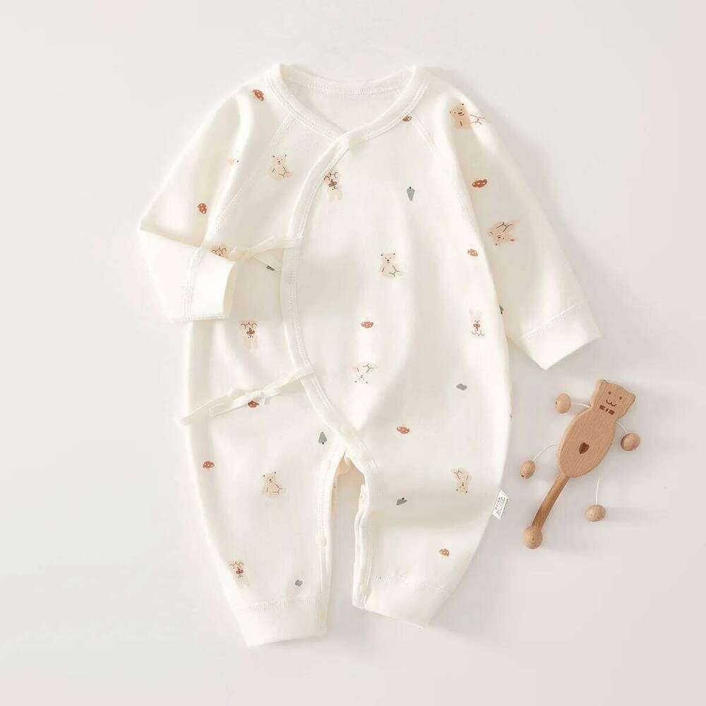 AYNIGIELL High-Quality Newborn Four Season Children's Jumpsuit 0-6M Cute Girl Male Baby Clothing Z260306