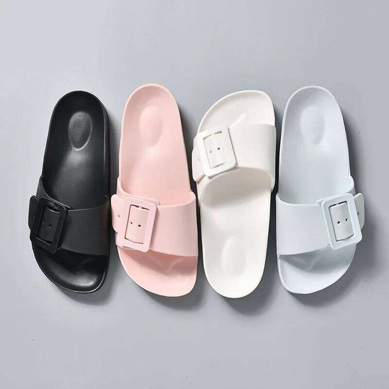 Litfun Summer New Flat Slippers For Women Fashion Outdoor Non-slip Beach Sandals Soft Bottom EVA Slides Lady Casual Home Slipper