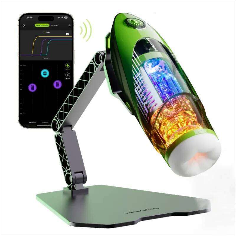 Male Masturbator Toys for Men Intelligent Training Sex Machine Telescopic Vibration Heating App Pocket Pussy Blowjob W260305