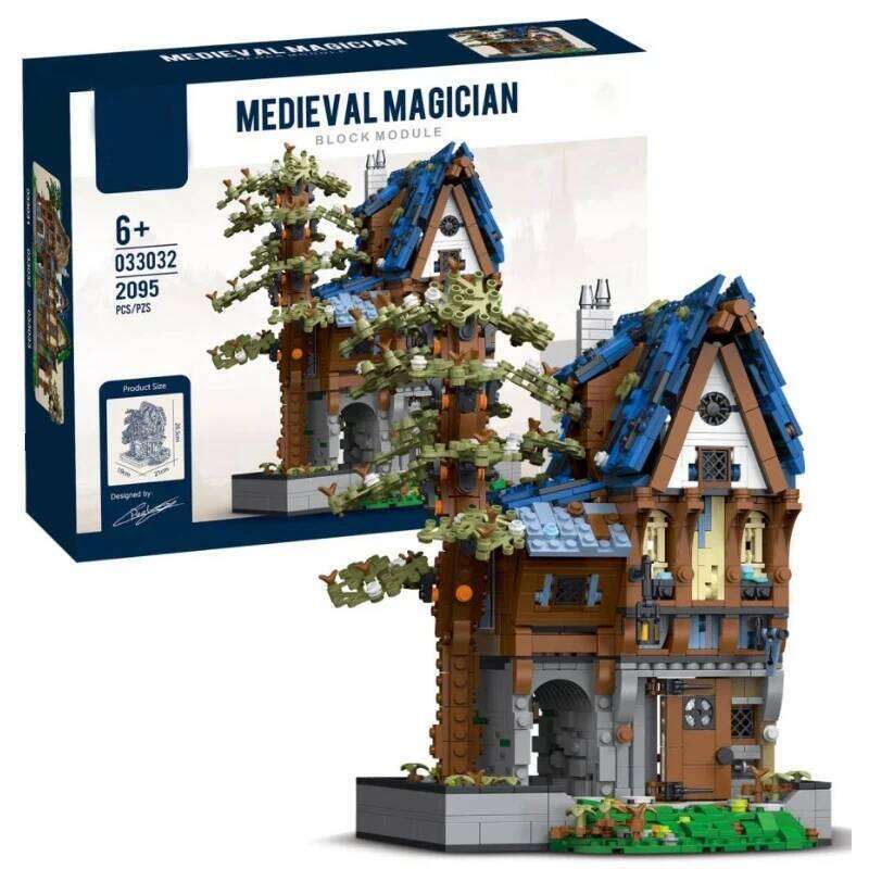 Medieval Blacksmith Shop Magic House Tavern Building Blocks MOC City Street View Bricks Set Adult Desktop Ornaments Kid Toy Gift Z260305