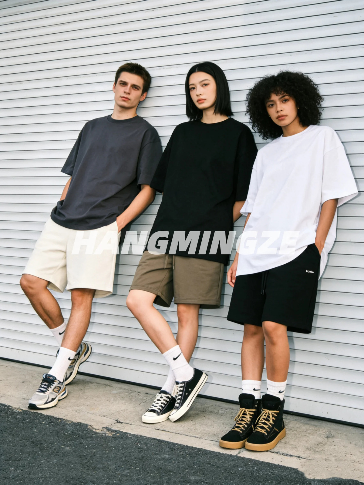 Couple T-shirts 2026 Summer Oversize Cotton T-Shirt Casual High Quality Short Sleeves Tee Shirt Men Basic Solid Color Sport Tops 260304