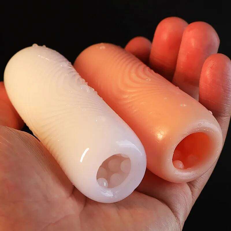 8.5cm Sex for Male Masturbator Soft Stick Manual Aircraft Cup Portable Penis Message Trainer Blowjob Sexy Pussy Adult Toys W260305