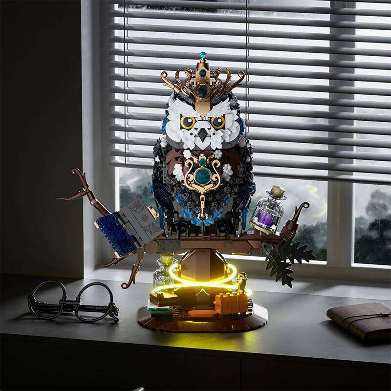 1288pcs Magical World Owl Magic Book and Lights Building Blocks MOC Animal Bird Models Boys Assembly Toys Kid Christmas Gifts Z260305