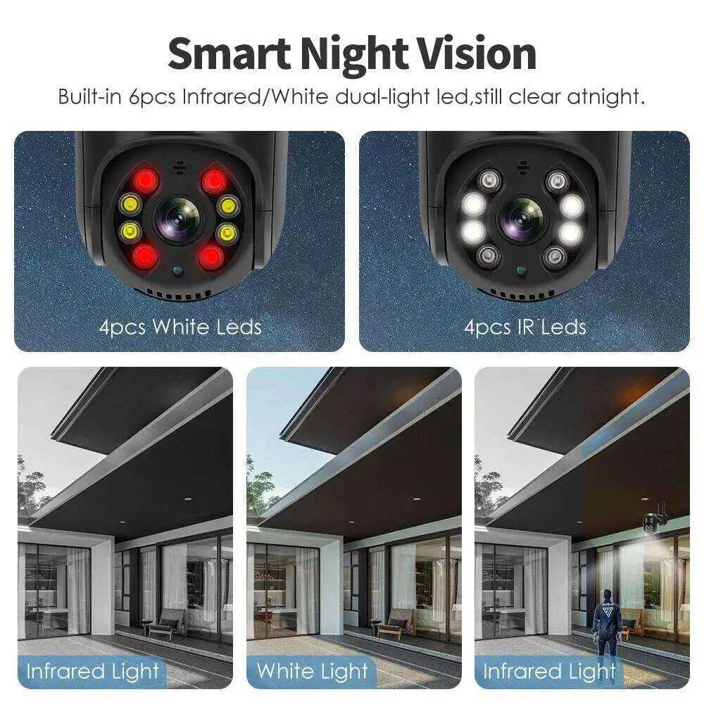 TAITAS 8MP 4K IP 5MP Wireless WIFI Speed Dome Auto Tracking PTZ Camera Smart Home Outdoor Surveillance Monitor 26W0306