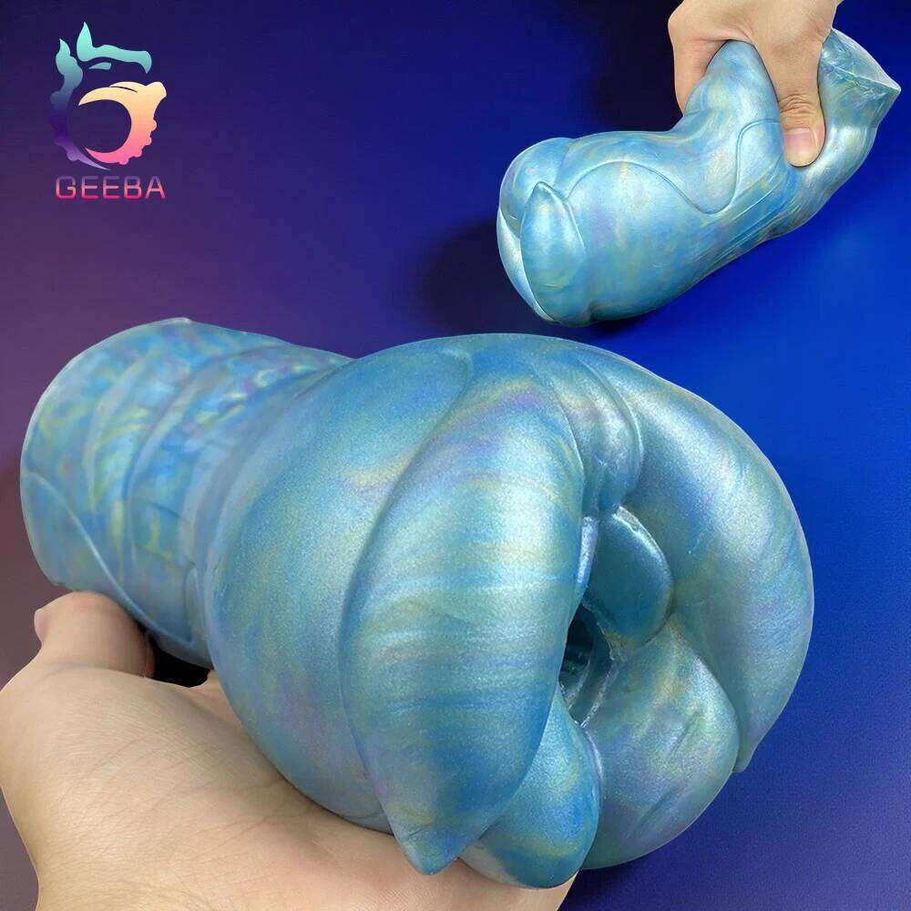 GEEBA Fantasy Silicone Pocket Stroker For Men Simulation Animal Pussy Masturbator Realistic Vagina Penis Trainer Adult Toy W260305