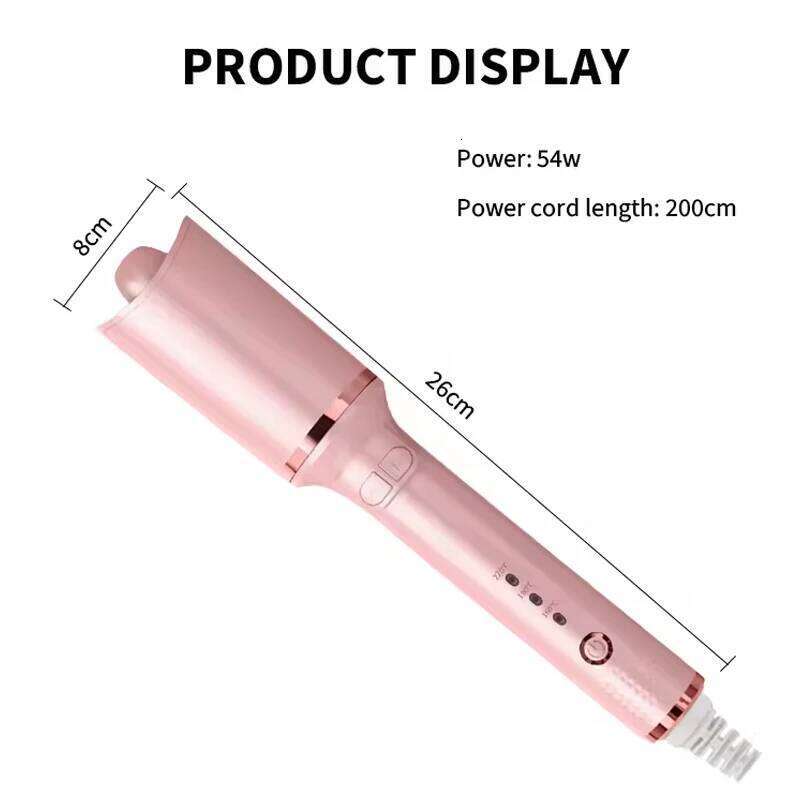 Customized Iron Ceramic Auto Rotating Curling Wand LED Automatic Hair Curler for Household Salon 26Y0306