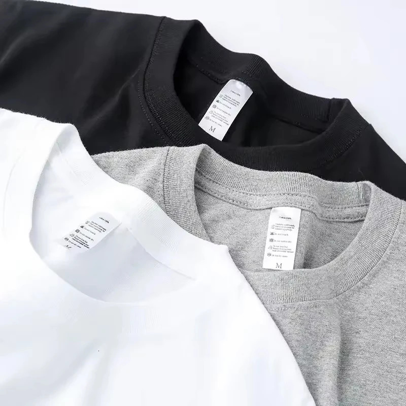 2pcs Solid Color Tshirt 100 Cotton Men Women White ONeck Loose Shortsleeved Basic Models Allmatch Couple Tops Black 260302
