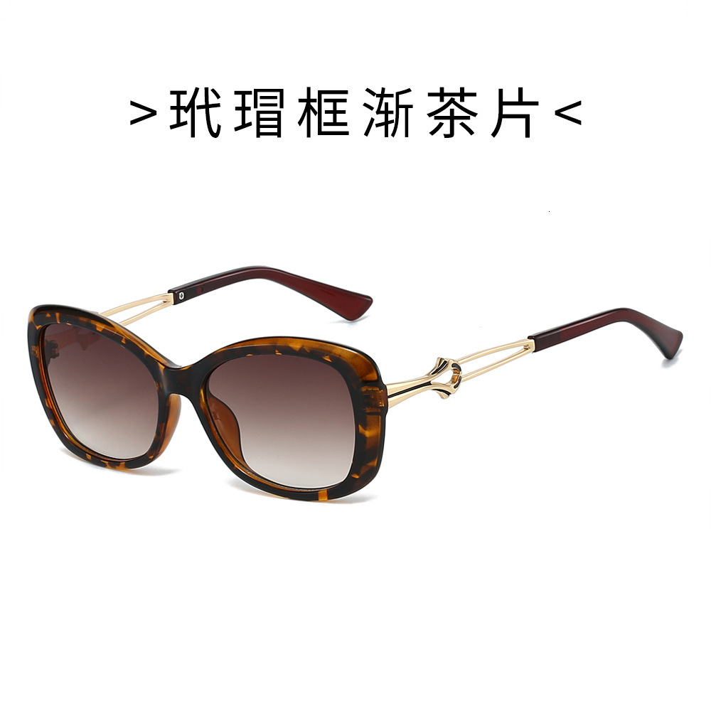New 25 European American trendy sunglasses, fashionable, UV-protective, high-end, popular for street photography and outdoor cycling