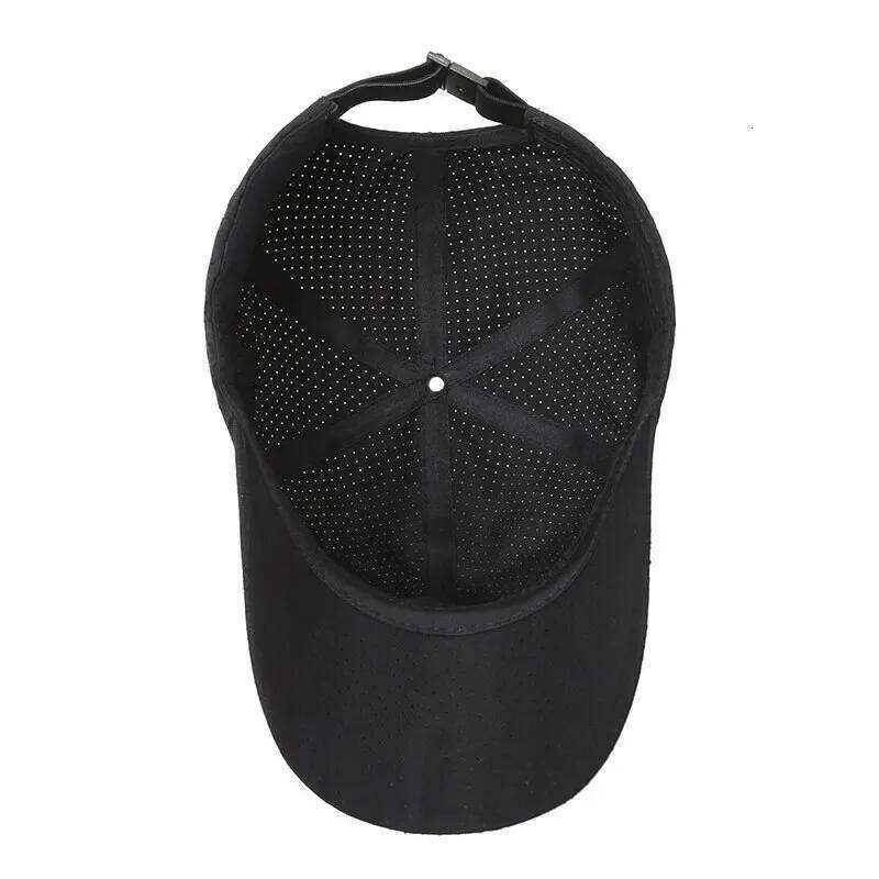 Summer Small Leather Label Quick-dry Baseball Outdoor Sports Running Duck Cap Fashion Trend Simple Hat Men Y260304