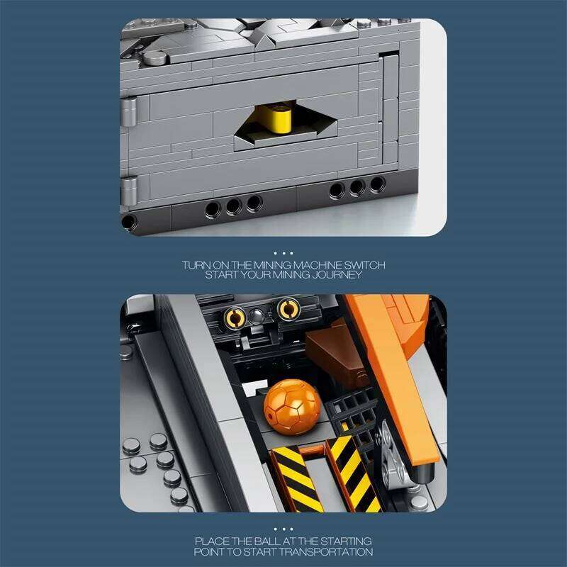 3338PCS Creative Electric Mechanical Mining Site Machine Building Blocks Model Moc Assembled Brick Sets Toy for Adults Boys Gift Z260306