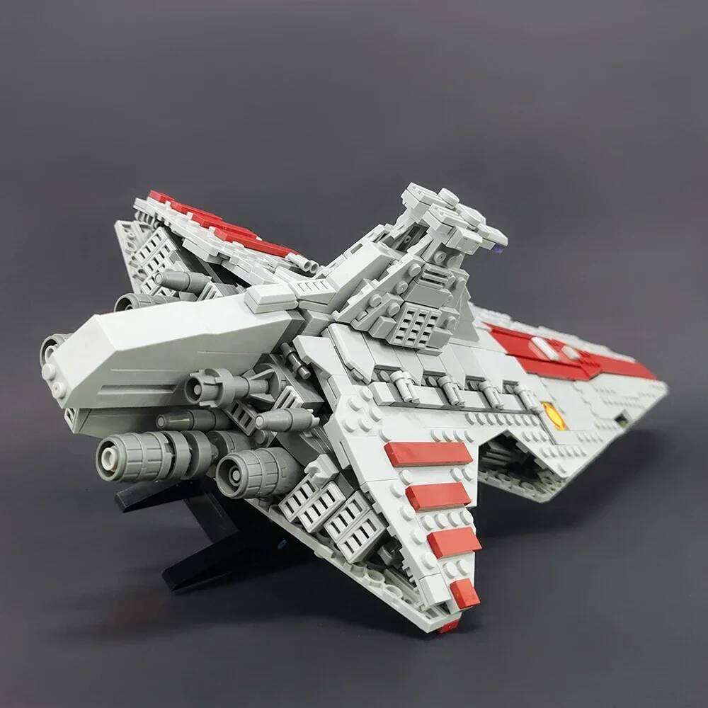 High-tech Moc Venator Attack Cruiser Fighter Destroyer Brick Technical Model Building Star Blocks Space Ship Toys Z260305