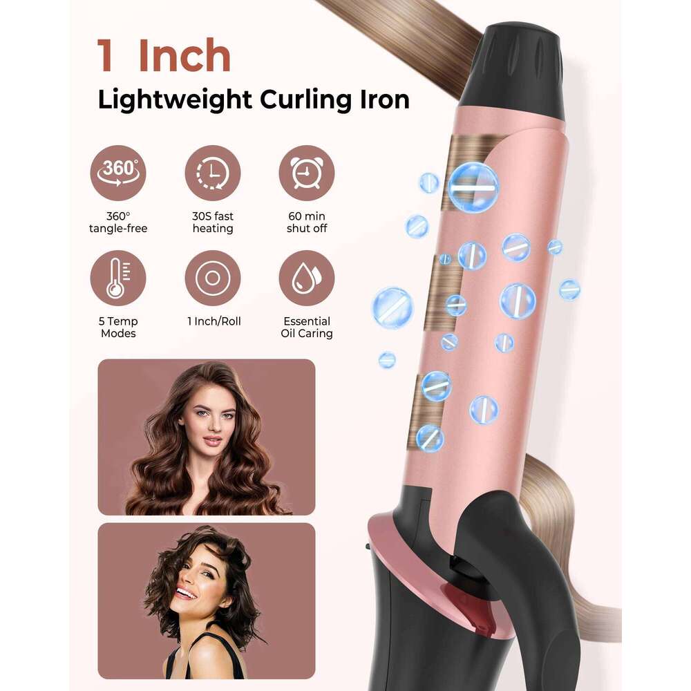 Ceramic Mini Curler 25mm Travel Iron Dual Voltage Curling Wand Small iron Styler Curly Hair Products 26Y0306