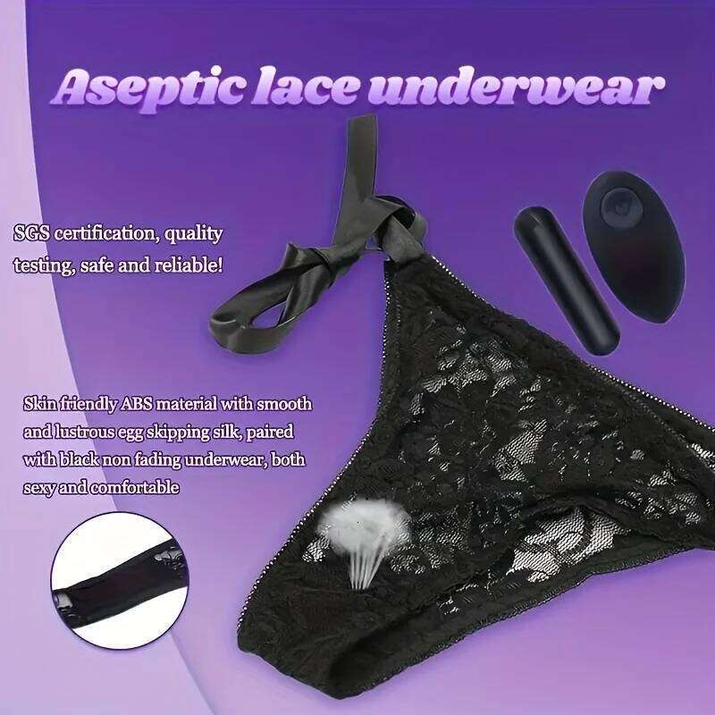 Foreign Trade Women's Lace Wearing Wireless Jump Ball Remote Control Masturbator Vibrator Adult Products Women Sex Toys W260305