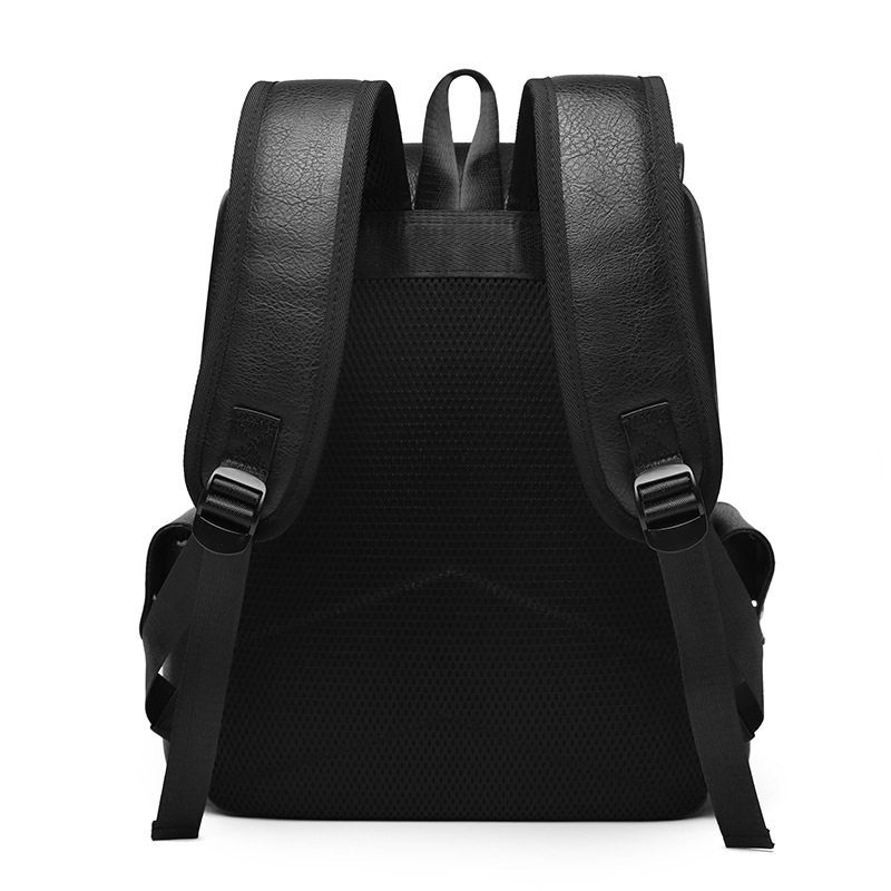 2026 British Retro Soft PU Leather Luxury Handbag Backpack Casual Large Capacity Travel Belt Buckle Backpack
