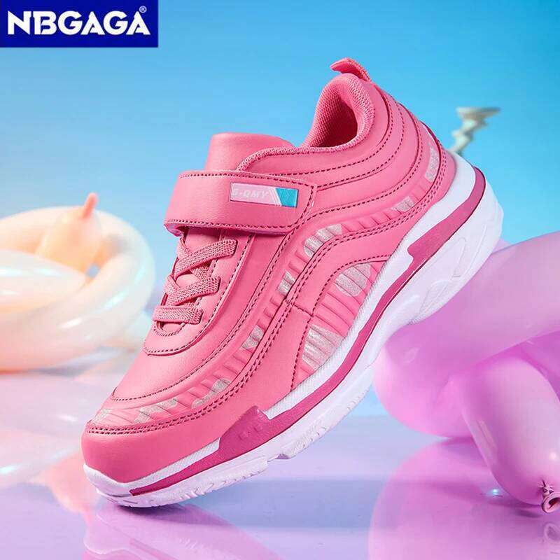 Cute Girls Sport Running Shoes Anti slip Lightweight Outdoor Kids Tennis School Children Comfortable Walking Sneakers 26Y0304