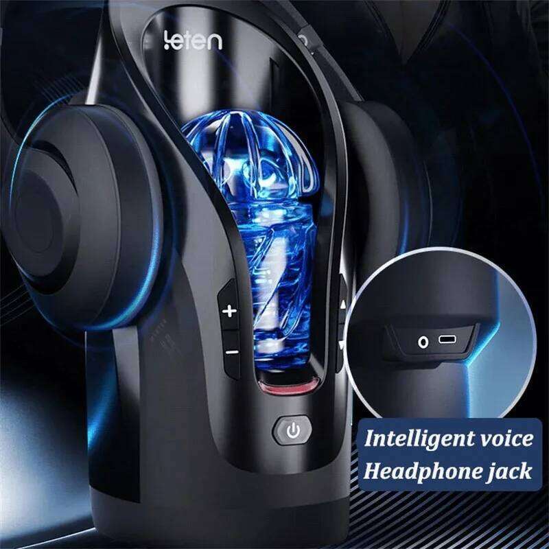 Piston Orgasm High Speed Telescopic Male Masturbation Cup Intelligent Moan Soft Channel Sex Toys for Men Adults Realistic Vagina W260305