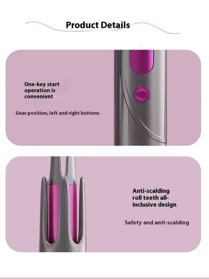 32mm Automatic Rotating Ceramic Professional Curling Wand Curler 26Y0306