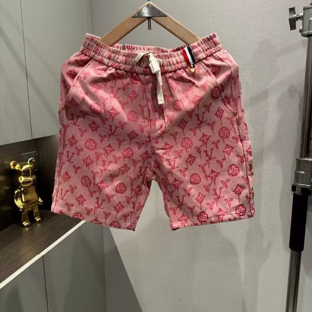 Men's Pants Retro Shorts Casual American Style Cotton Blend Five-Point Fit Summer Fashionable Model Straight Leg Jeans