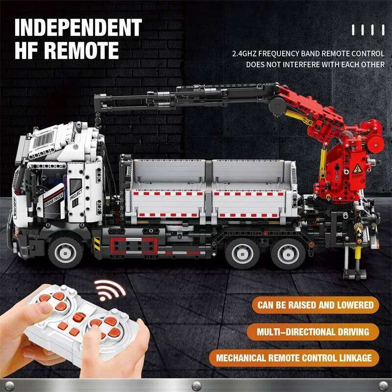 2178PCS Multifunctional Crane Truck Building Blocks Remote Control Engineering Vehicle RC Car Bricks Kids Toys Birthday Gifts Z260305