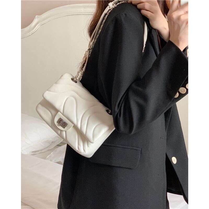 Square Chain With Embroidered Thread Small Fragrant Wind Underarm Trendy Texture Bag Summer Single Shoulder Crossbody XIU LAI SI
