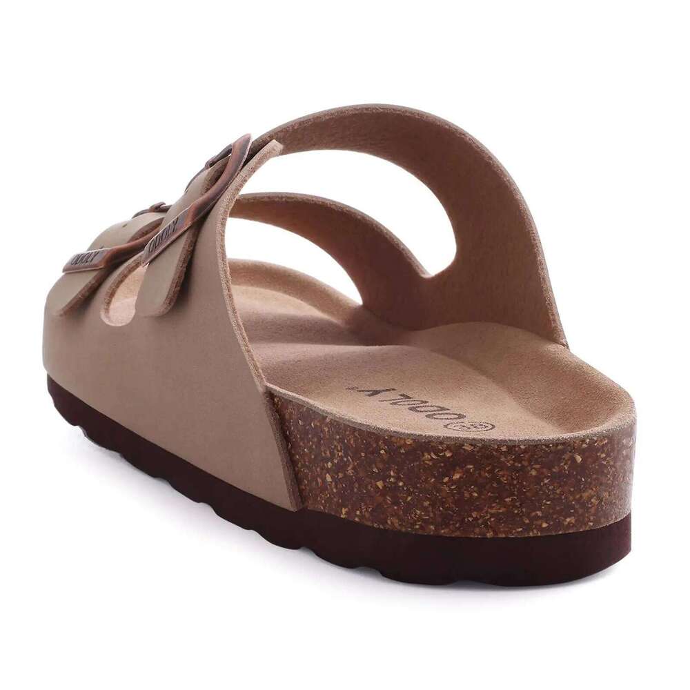 Litfun Classic Thick Soles Women Fashion Cork Footbed Sandals Unisex Summer Beach Slippers Slip-on Home Flat Slide