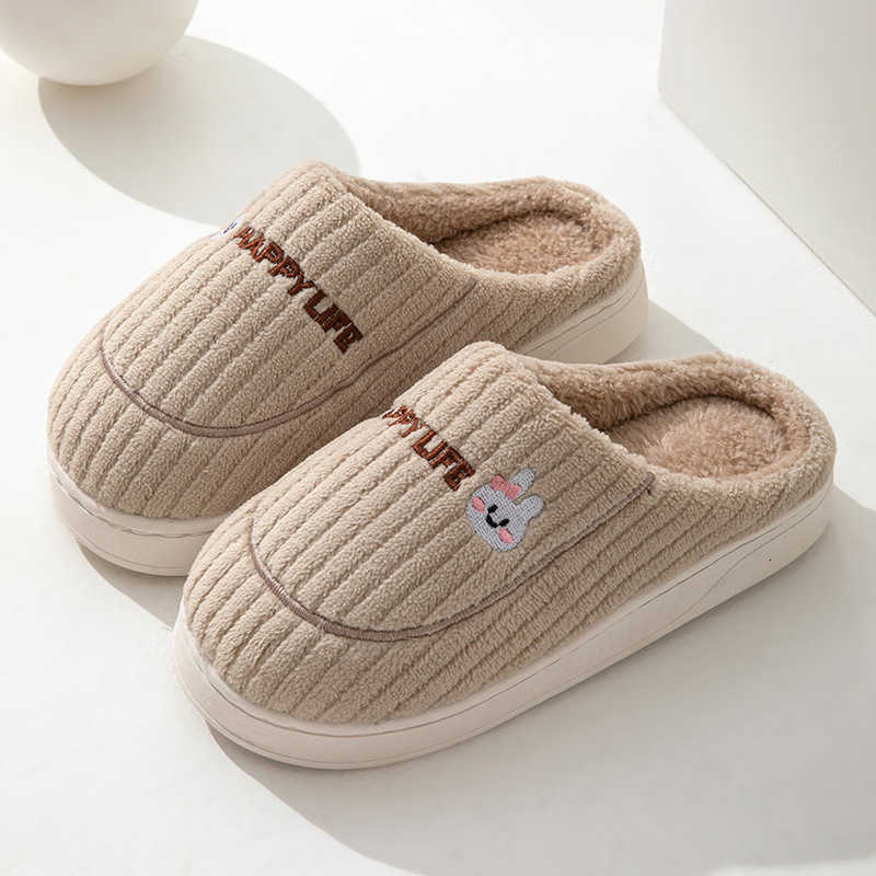 25 Winter Cotton Slippers for Women Indoor Warm Plush Thickened Couples Lightweight Outdoor Cotton Shoes Maternity Shoes S260305